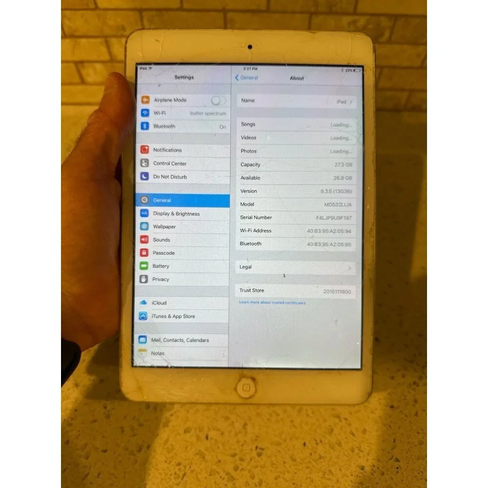 apple iPad Mini 1st Gen 32GB‎ WIFI MD532LL/A
